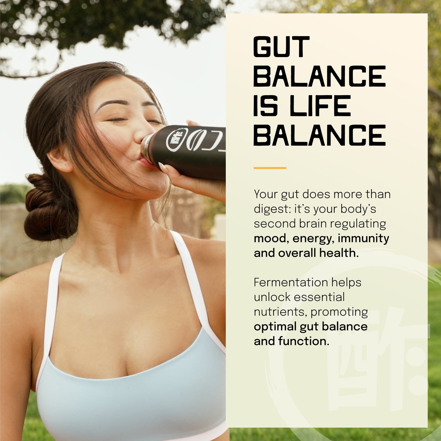 ENERGY + HYDRATION + GUT BALANCE