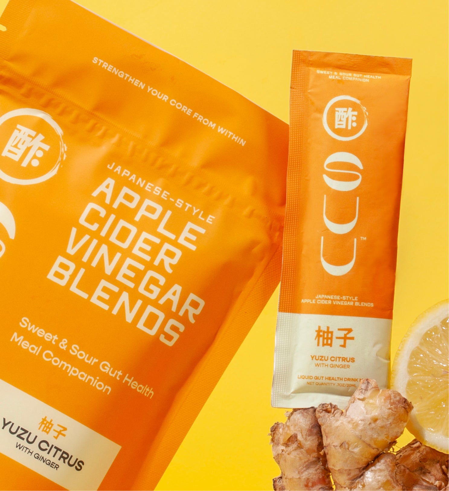 Yuzu Citrus with Ginger | SUU Apple Cider Vinegar Drink Mixes