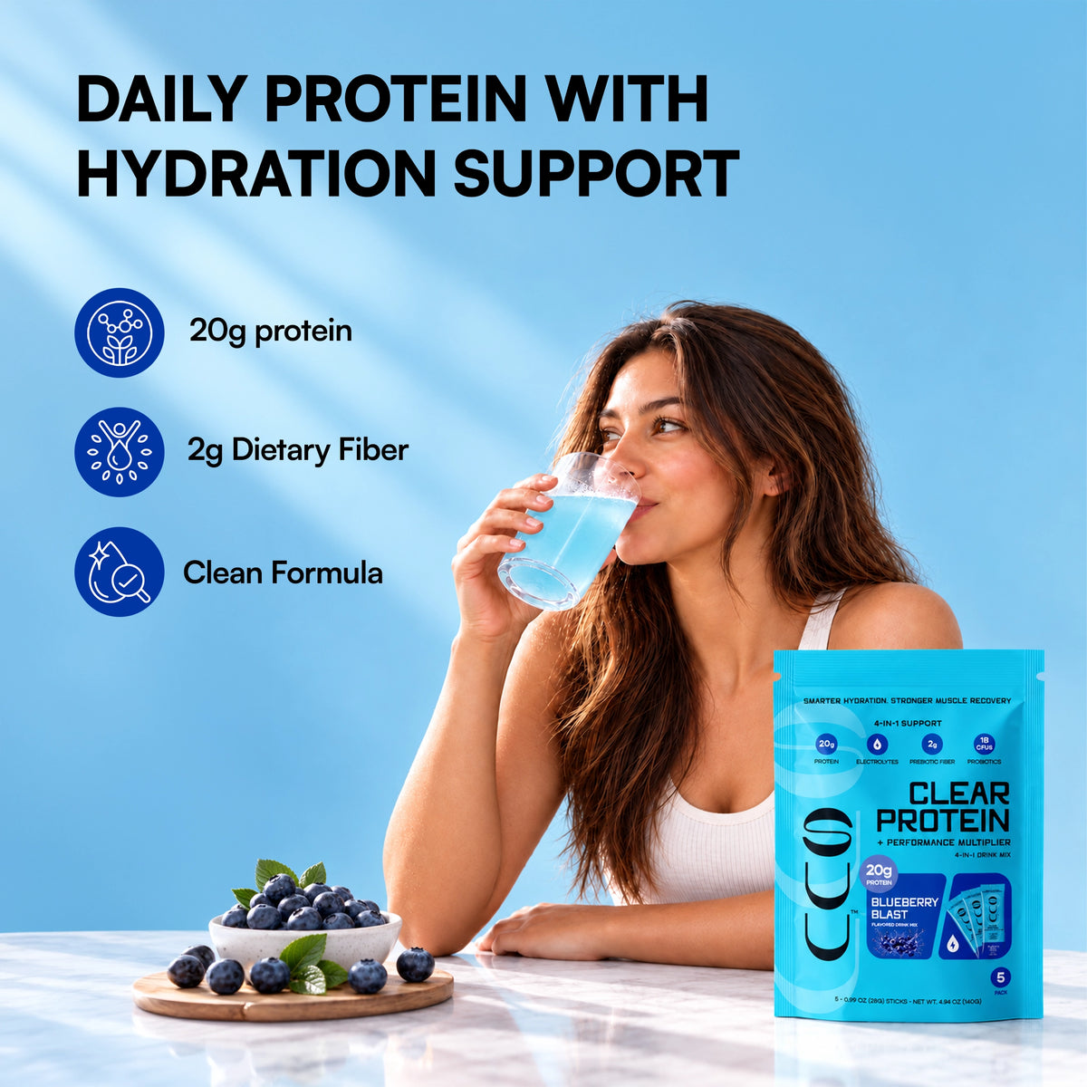 Clear Protein - Blueberry Blast